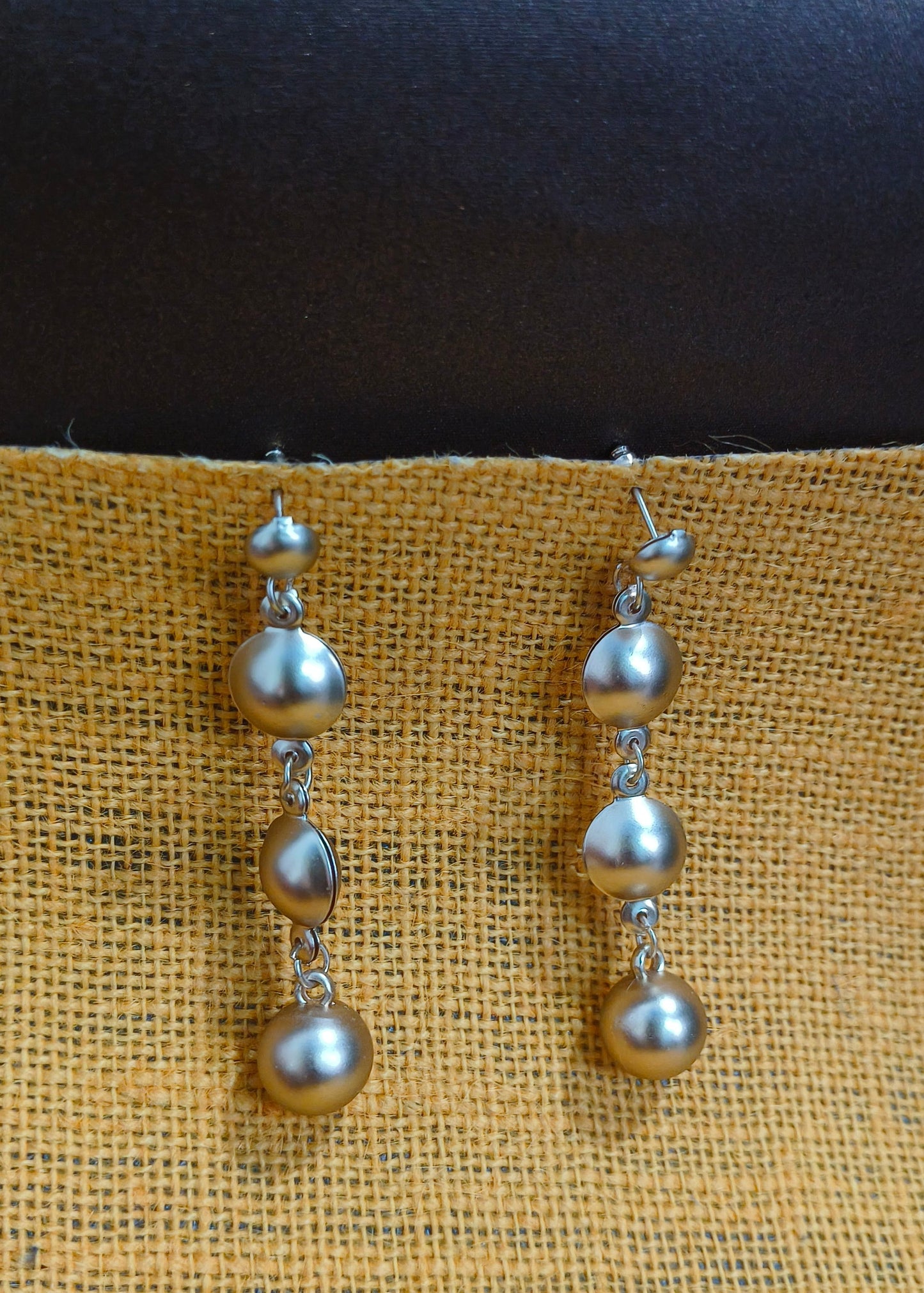 Metal Hanging Earrings Rose Gold