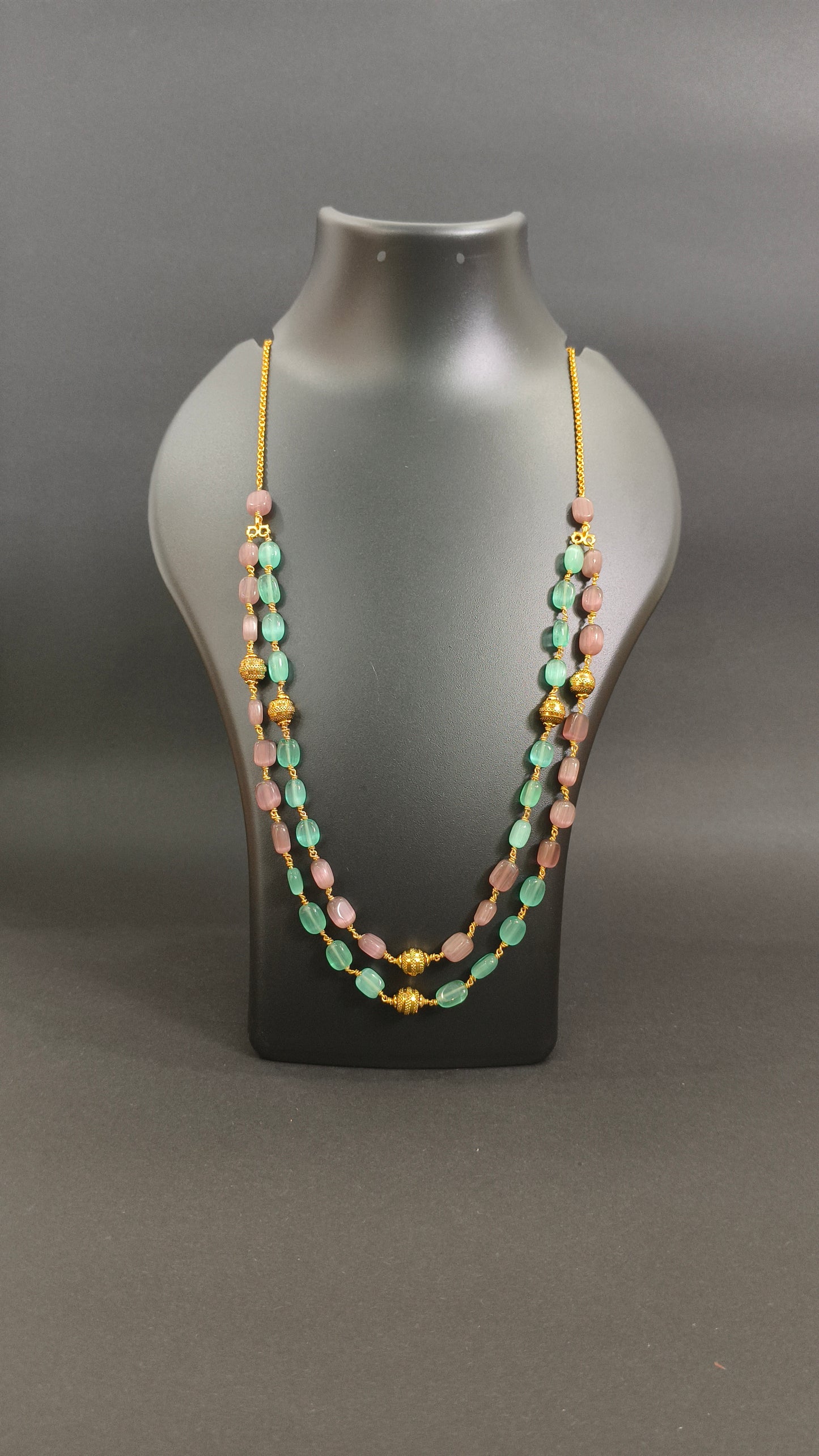 Radiant Layers Necklace -Green
