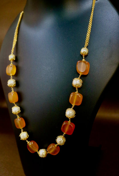 Brown Gemstone Necklace