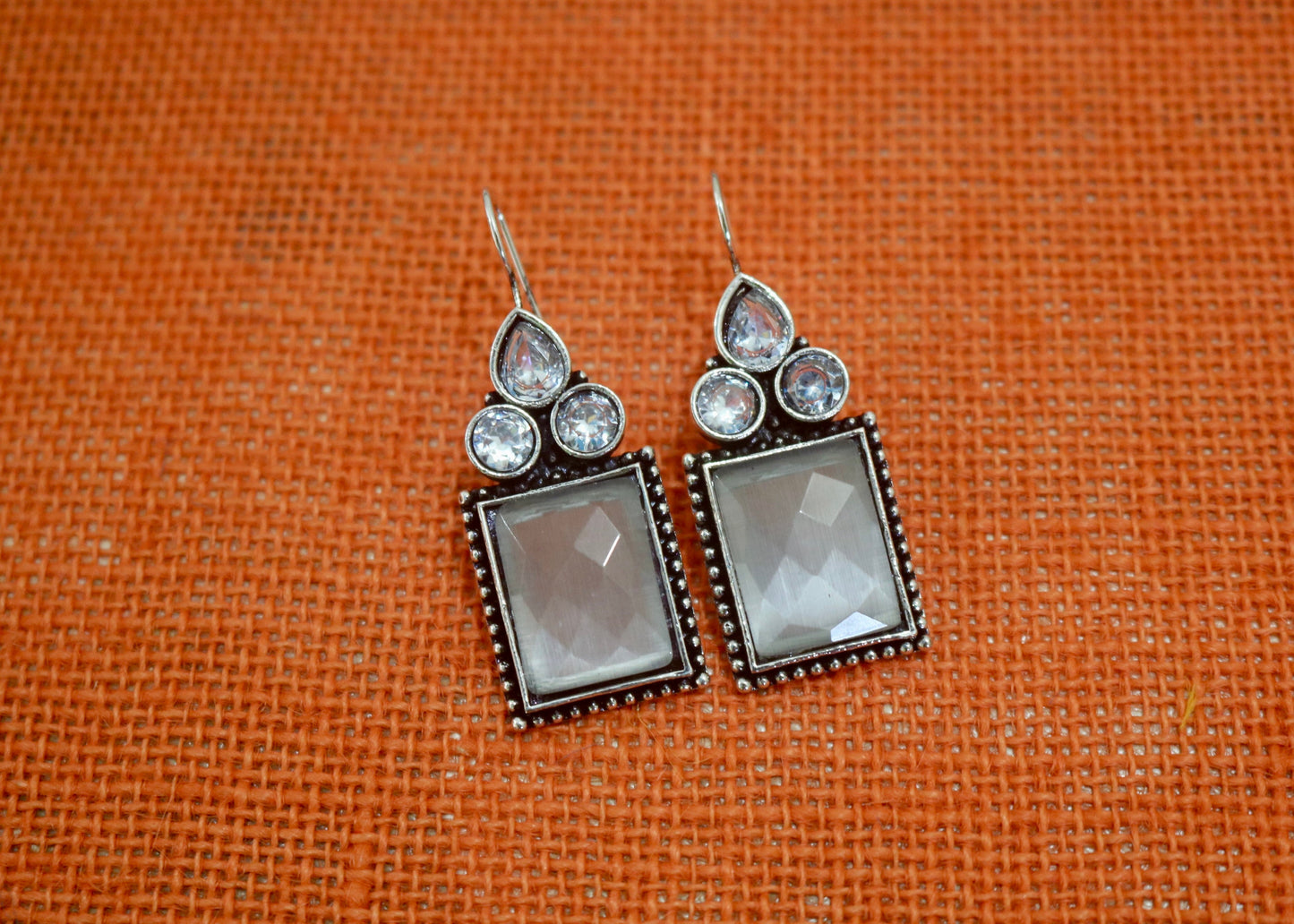 Grey Glam Earrings