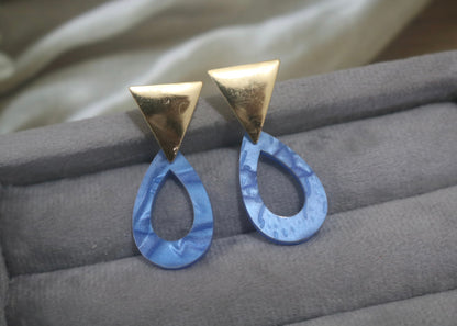 Blue Blaze Earrings