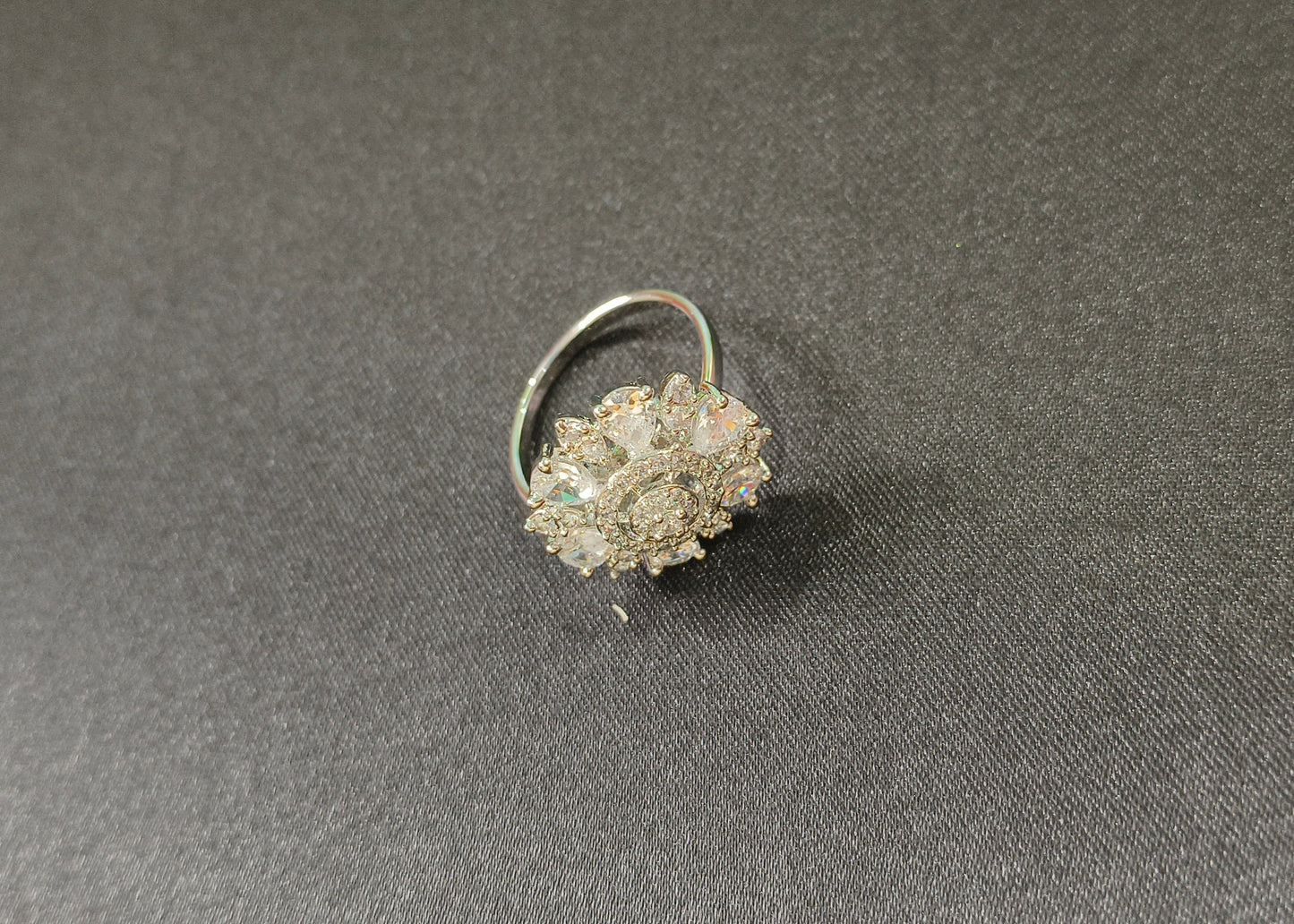 Crystal Royal Ring With White Stone