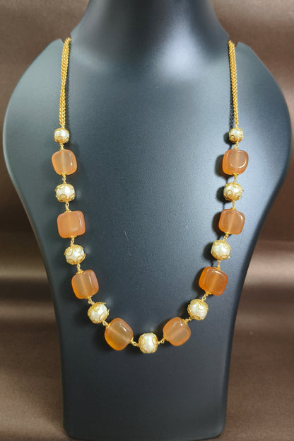 Brown Gemstone Necklace