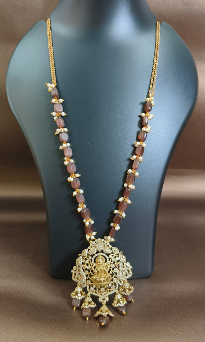 Divine Elegance Lakshmi Pendant Necklace