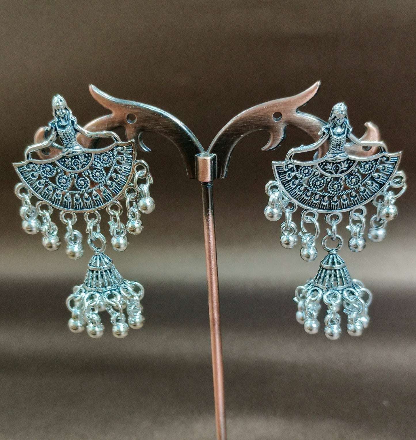 Dancing Doll Silver Plated Earrings