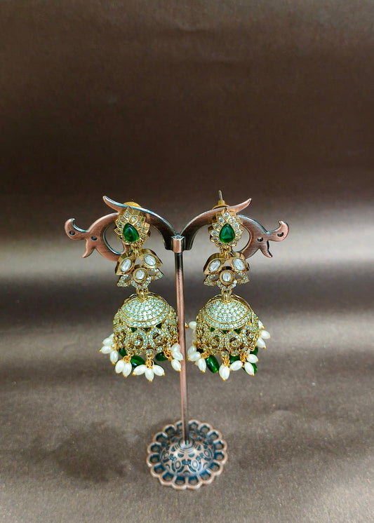 Victorian Statement Look Jhumka Earrings