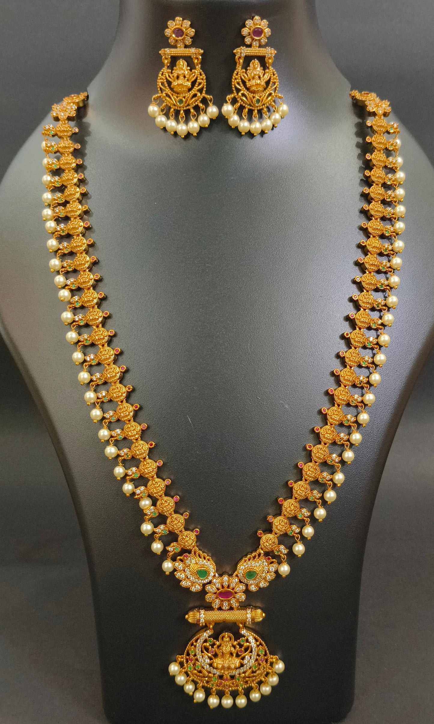 Divine Lakshmi Long Necklace Set