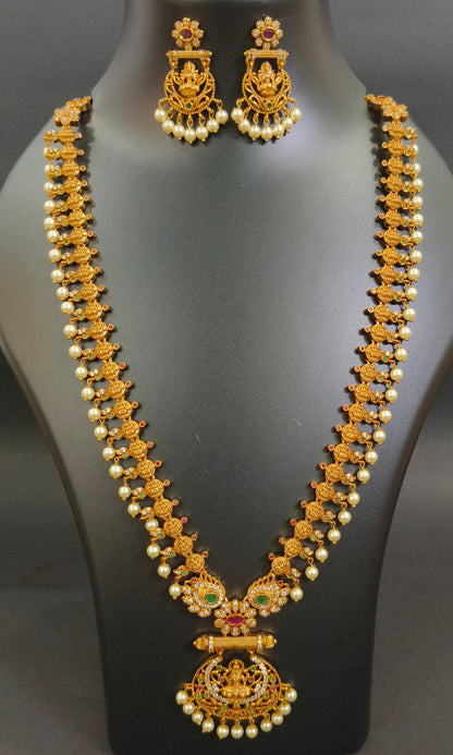 Divine Lakshmi Long Necklace Set