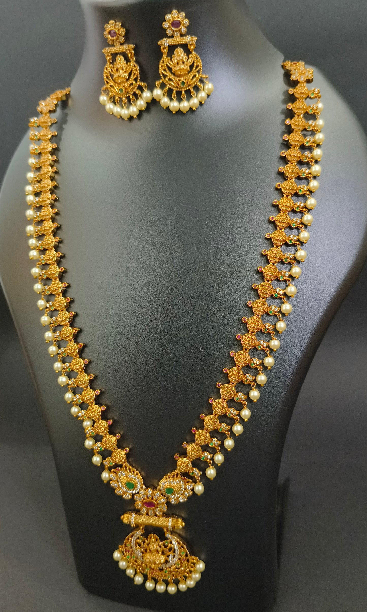 Divine Lakshmi Long Necklace Set
