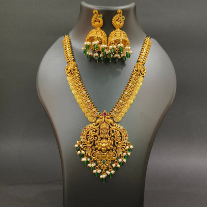Divine Lakshmi Regal Embrace Necklace Set
