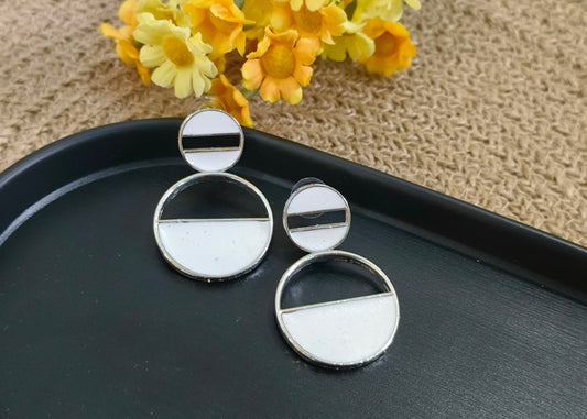 Duo Chic Hanging Earrings