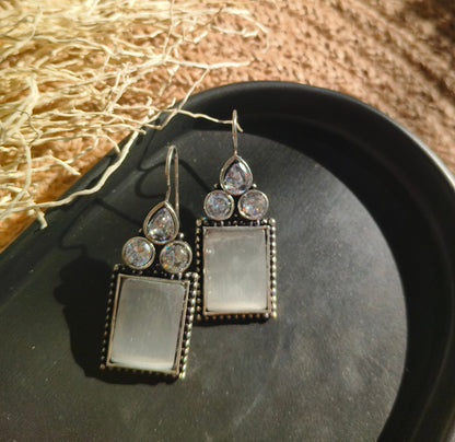 Grey Glam Earrings