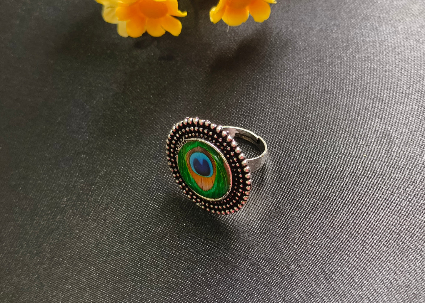 Peacock Plume Ring