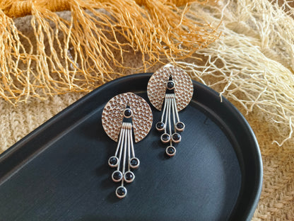 Bohemian Black and Silver Studs